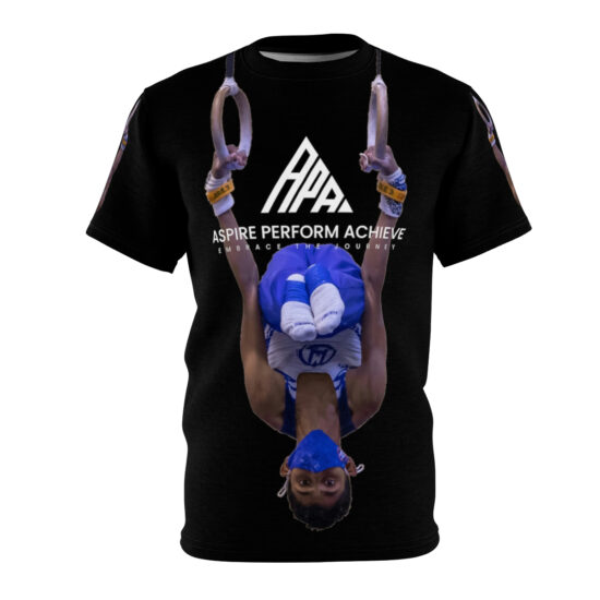 Black T-Shirt - Ares Amani - Gymnastics Rings