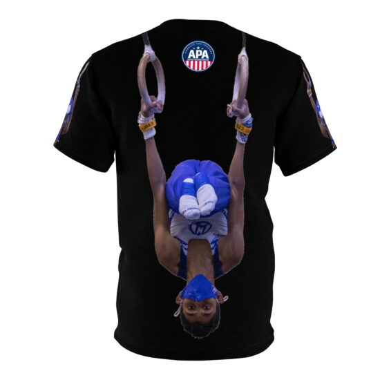 Alternative view of Black T-Shirt - Ares Amani - Gymnastics Rings