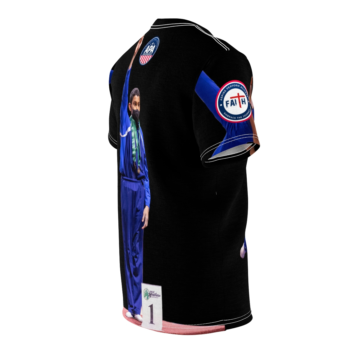 Black T-Shirt - Ares Amani - Gymnastics - Image 11