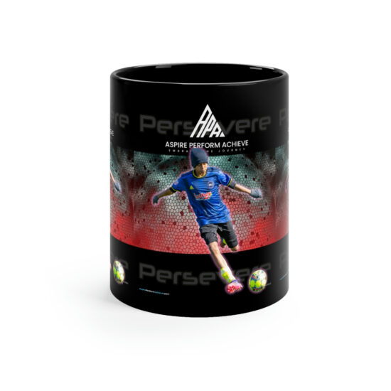 11oz Black Mug - Ares Amani - Persevere