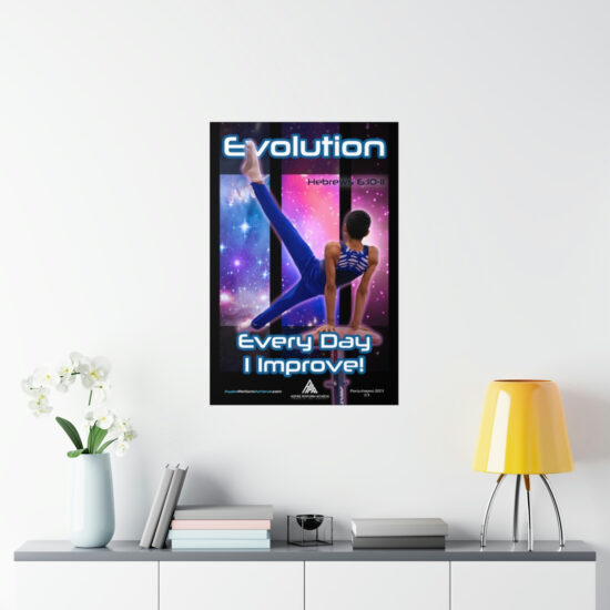 Premium Matte Vertical Posters - Evolution - Every Day I Improve