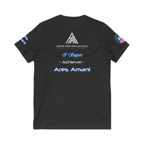 Alternative view of Unisex NFT Jersey V-Neck Tee - Achiever Ares Amani
