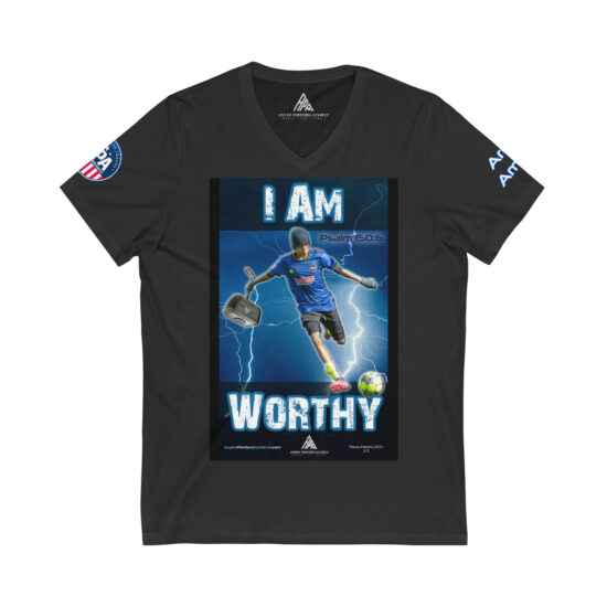 Unisex NFT Jersey V-Neck Tee - Achiever Ares Amani
