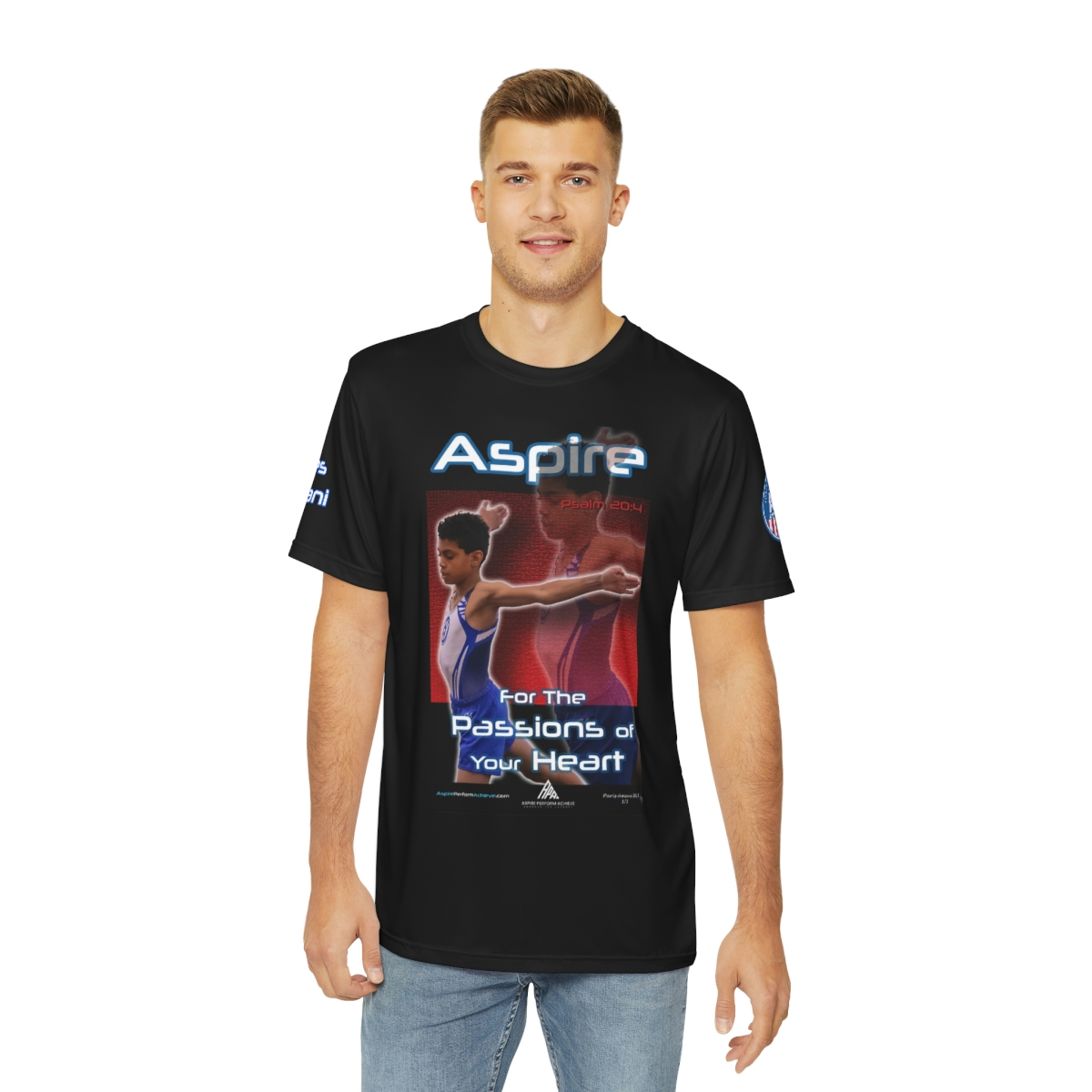 Men's Polyester Tee - Aspire - Image 3