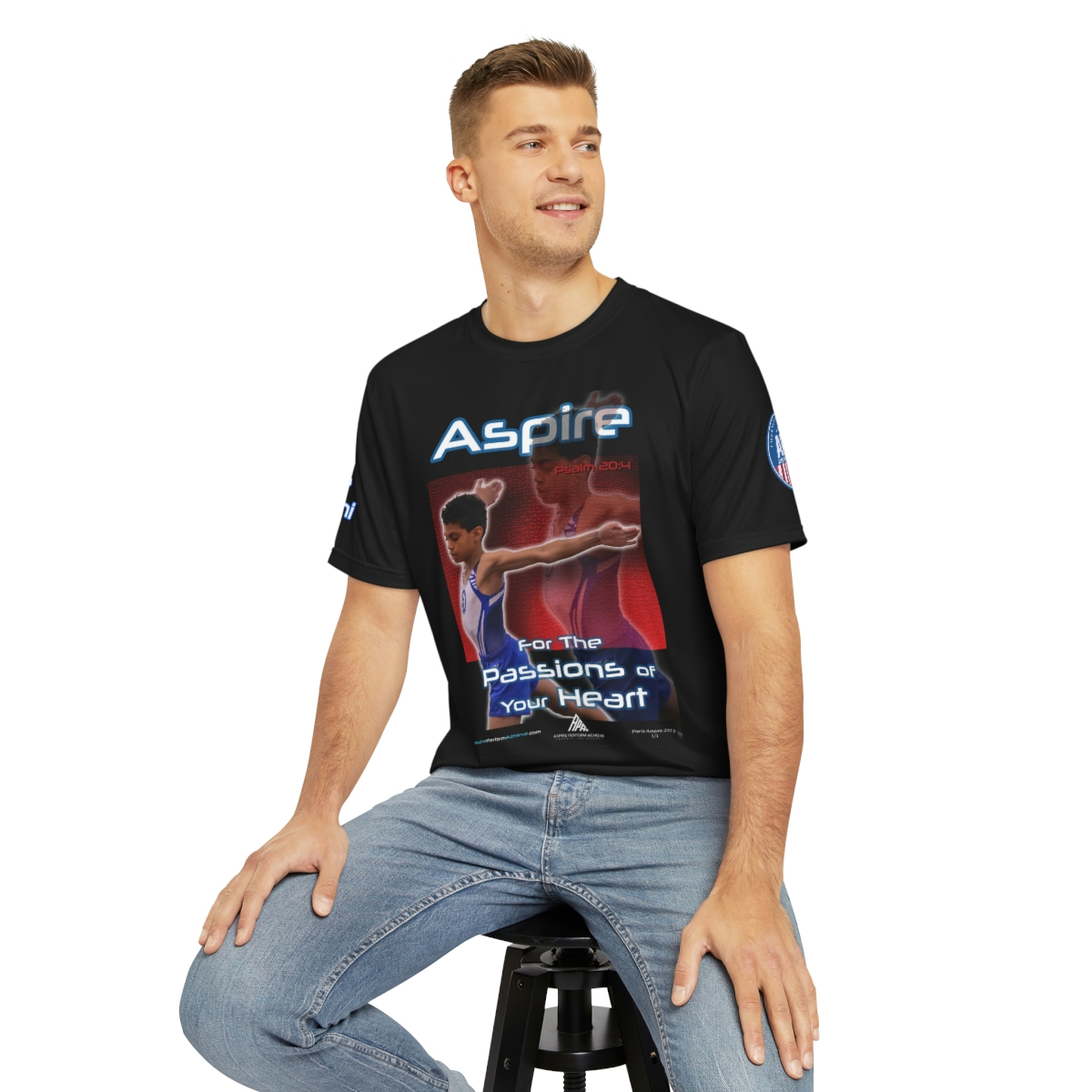 Men's Polyester Tee - Aspire - Image 7