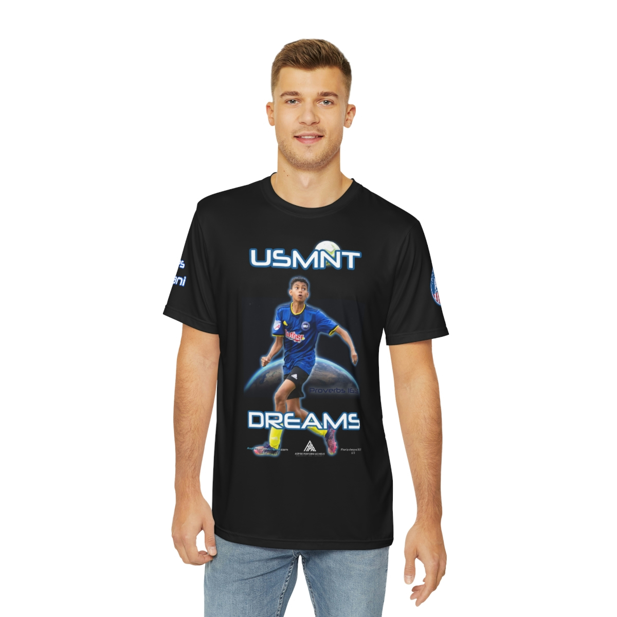 Men's Polyester Tee - USMNT Dreams - Image 3