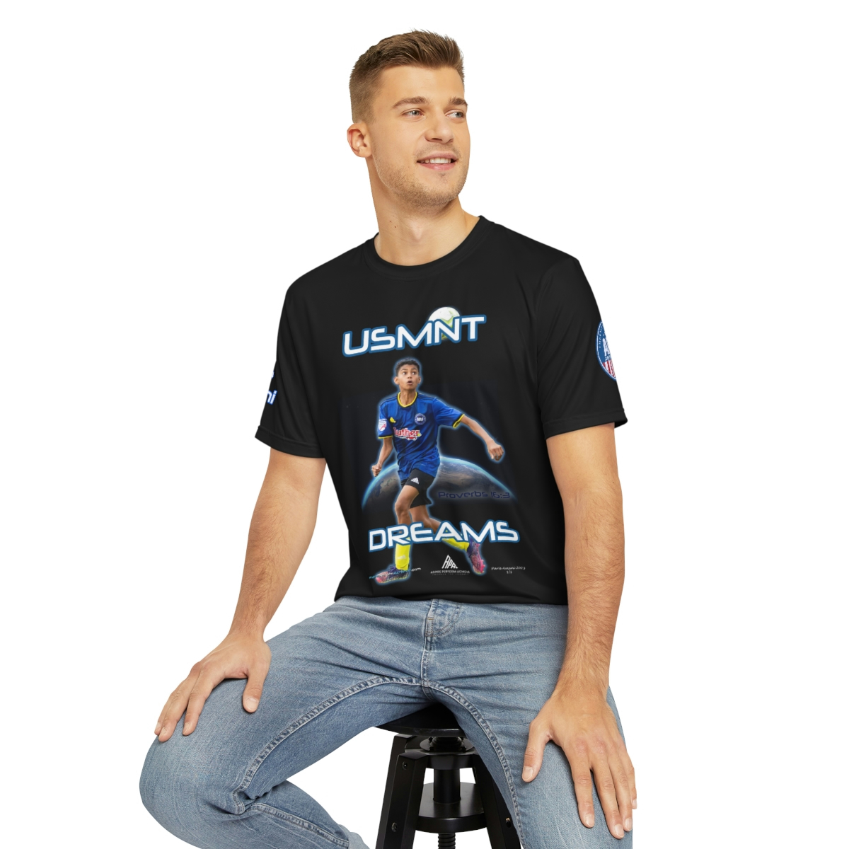 Men's Polyester Tee - USMNT Dreams - Image 7