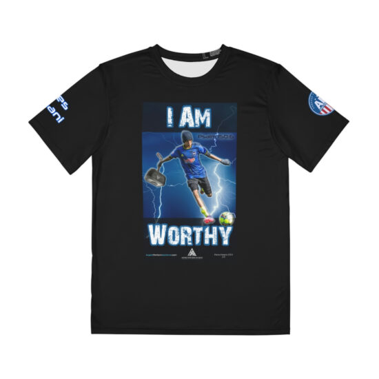 Men's Polyester Tee - I Am Worthy!