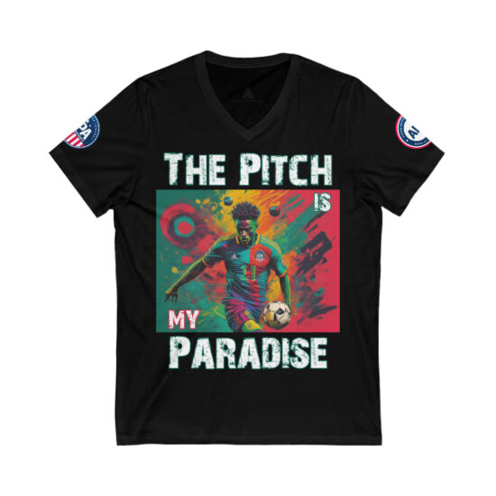 Soccer The Pitch is my Paradise V Neck T-Shirt