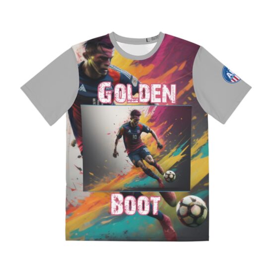 Soccer Golden Boot Polyester T-Shirt