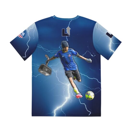 Alternative view of Level Up - Ares Amani - Men's Polyester Tee