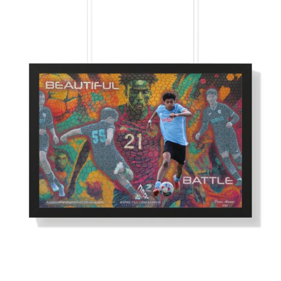 BEAUTIFUL BATTLE Soccer NFT Print