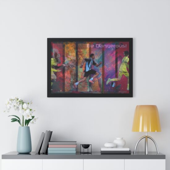 Alternative view of Be Dangerous NFT Soccer Print