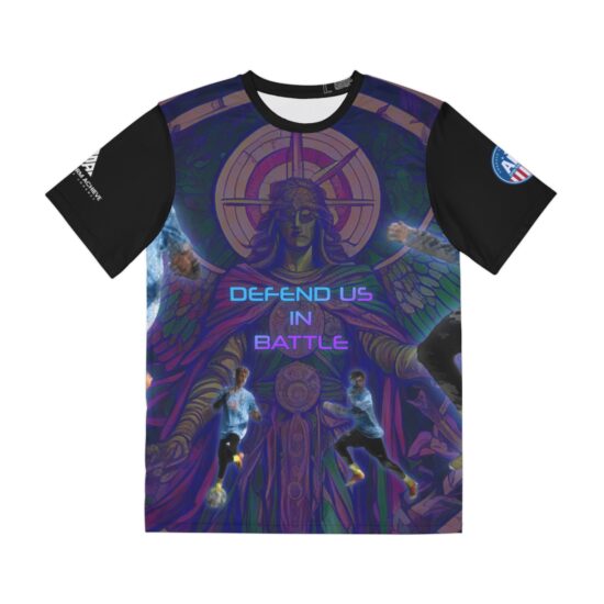 DEFEND US IN BATTLE Soccer T-Shirt