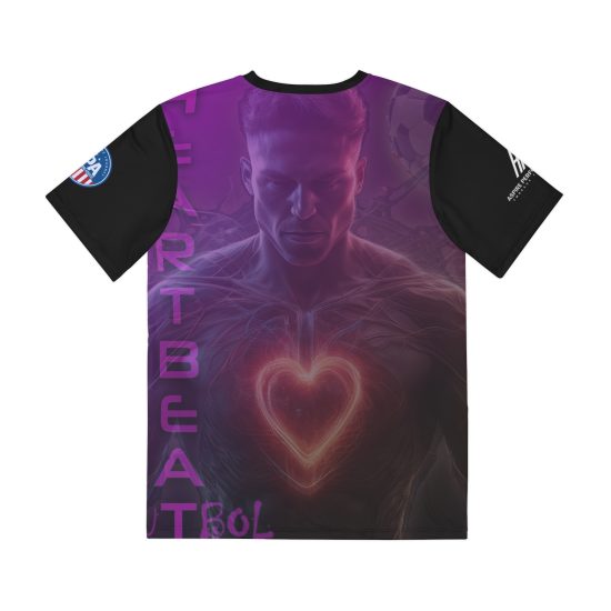 Alternative view of Heartbeat of Futbol Soccer T-Shirt