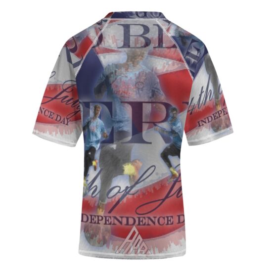 Alternative view of July 4th Soccer Sports Short Sleeve T-Shirt