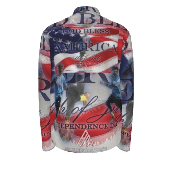Alternative view of July 4th Men's Half Zip Pullover