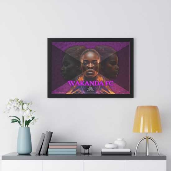 Alternative view of Wakanda FC NFT Soccer Print
