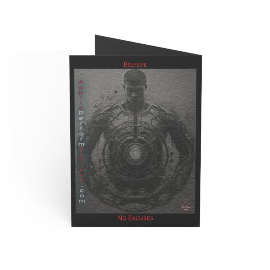 Alternative view of No Excuses Silver Point Pen Greeting Cards (1, 10, 30, and 50pcs)