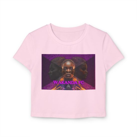 Baby Tee Soccer Wakanda FC Marvel Tribute Women's Shirt