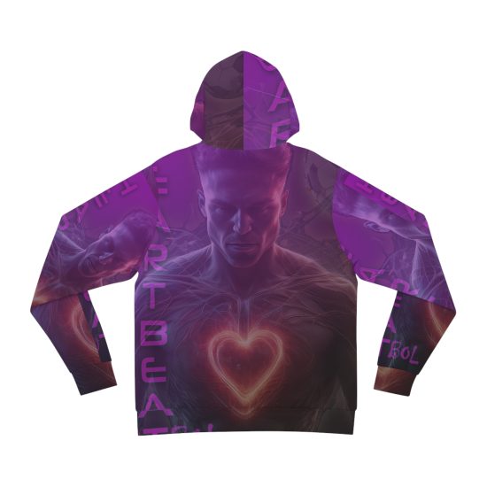 Alternative view of Soccer Heartbeat Hoodie - Futbol Fan Fashion