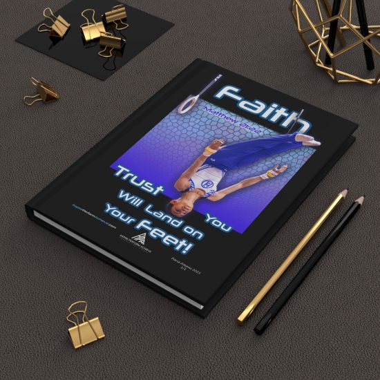 Hardcover Journal Matte - Faith Symbology Christian Journal with Matthew 21:22 Bible Verse
