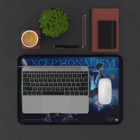 Alternative view of Desk Mat - Exceptionalism Is Ageless Inspirational Design