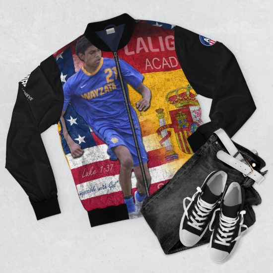 Men's Bomber Jacket - La Liga Academy Select Showcase Invitation Design