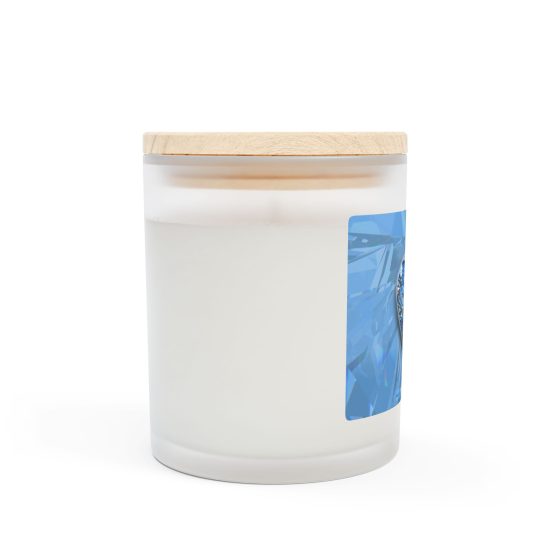 Alternative view of Crystal Blue - Frosted Glass Candle, 11oz