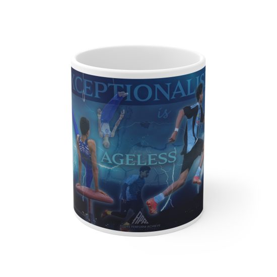 Exceptional Performance Ceramic Mug - Ageless Inspiration for Athletes