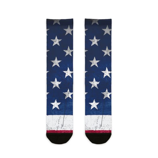 Patriotic Crew Socks - USA Flag Design, Perfect for Independence Day and Everyday Wear