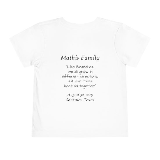 Alternative view of Toddler Tee - Richard and Dora Mathis Reunion 2025
